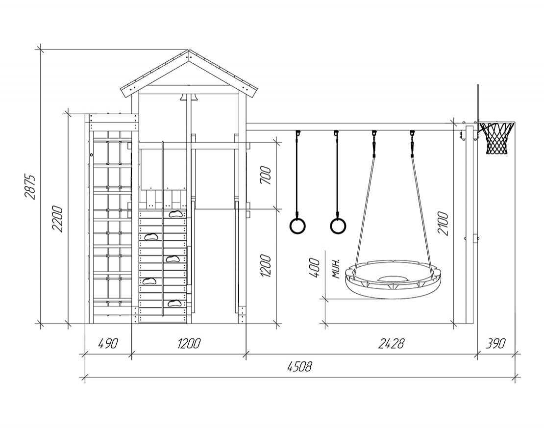 Детская игровая площадка Гарда 5 Вайлэнд - вид 3