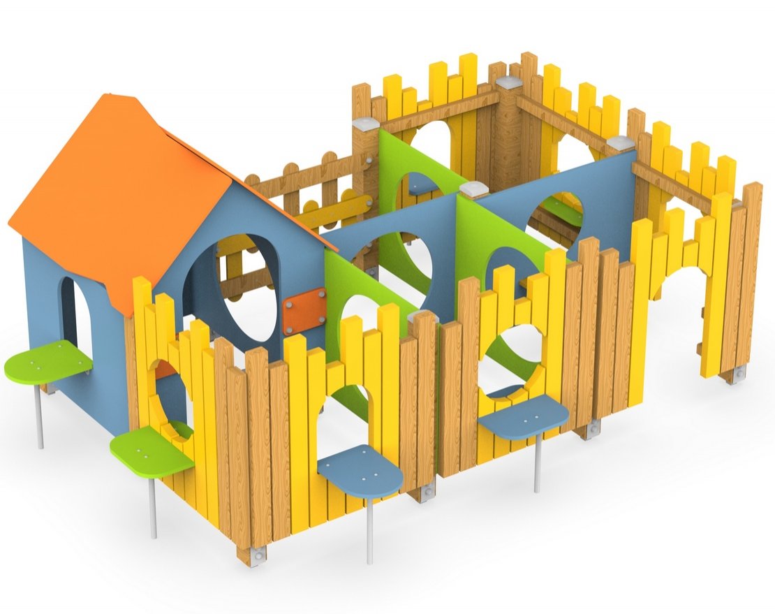 Домик-лабиринт Заборчик 1 - вид 2