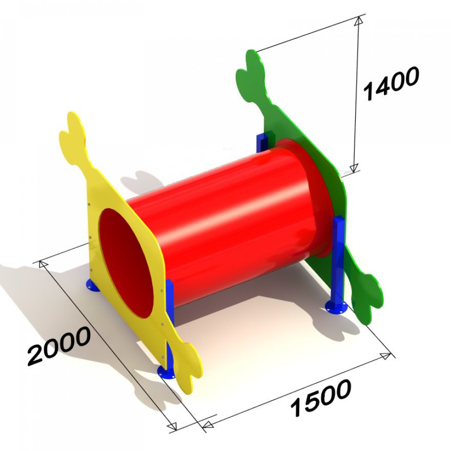 Элемент для выгула собак Труба проходная - вид 3