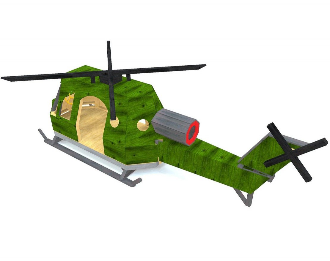 Игровой комплекс TORUDA WOOD Вертолет Павлуши - вид 2