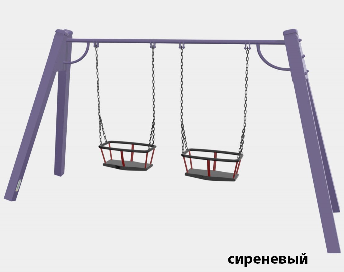Качели на металлических стойках TORUDA 01250 (две качели для малышей) - вид 3