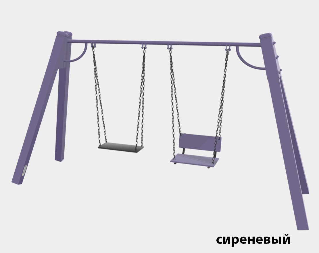 Качели на металлических стойках TORUDA 01250 (качель со спинкой и лодочка) - вид 3