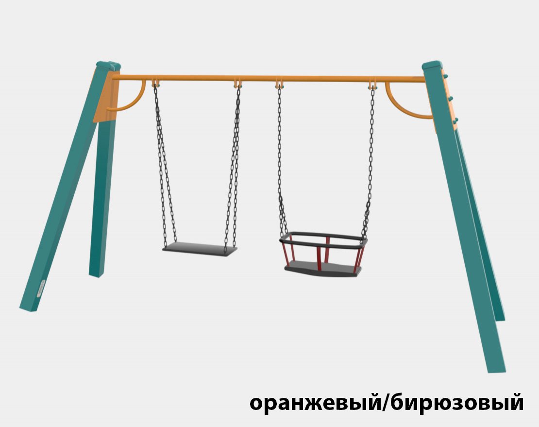Качели на металлических стойках TORUDA 01250 (лодочка и качель для малышей) - вид 2