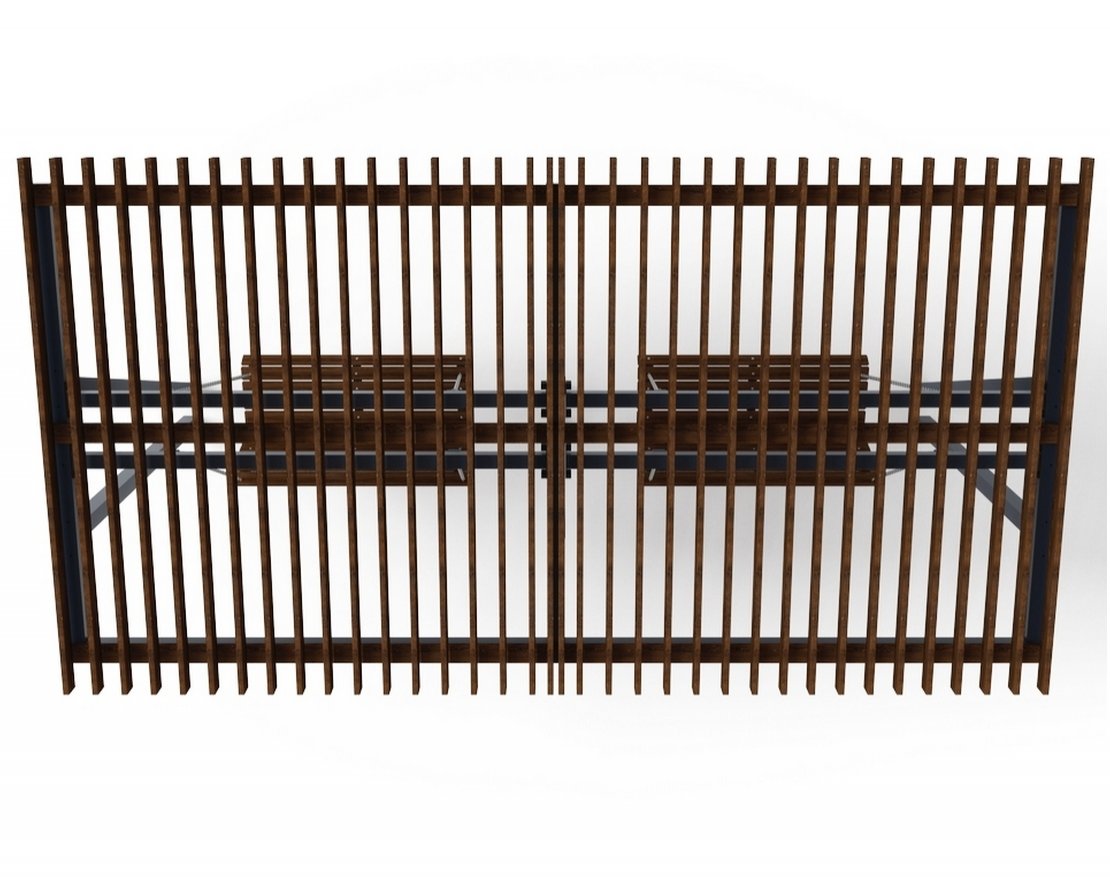 Пергола Joy с диваном (без поликарбоната) - вид 4