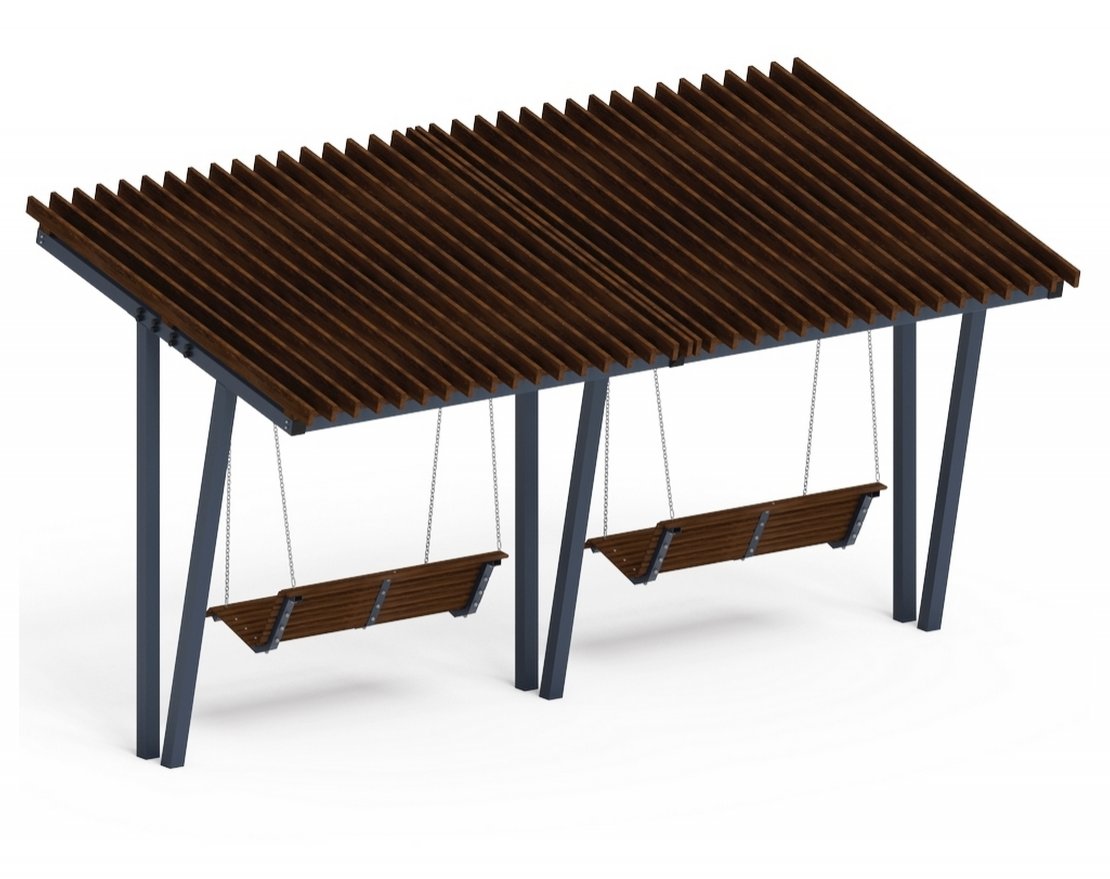 Пергола Joy с диваном (без поликарбоната) - вид 5