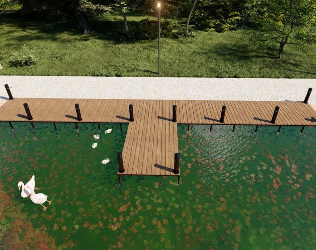 Пирс TORUDA-2 с фонарями, 1 м2 - вид 2