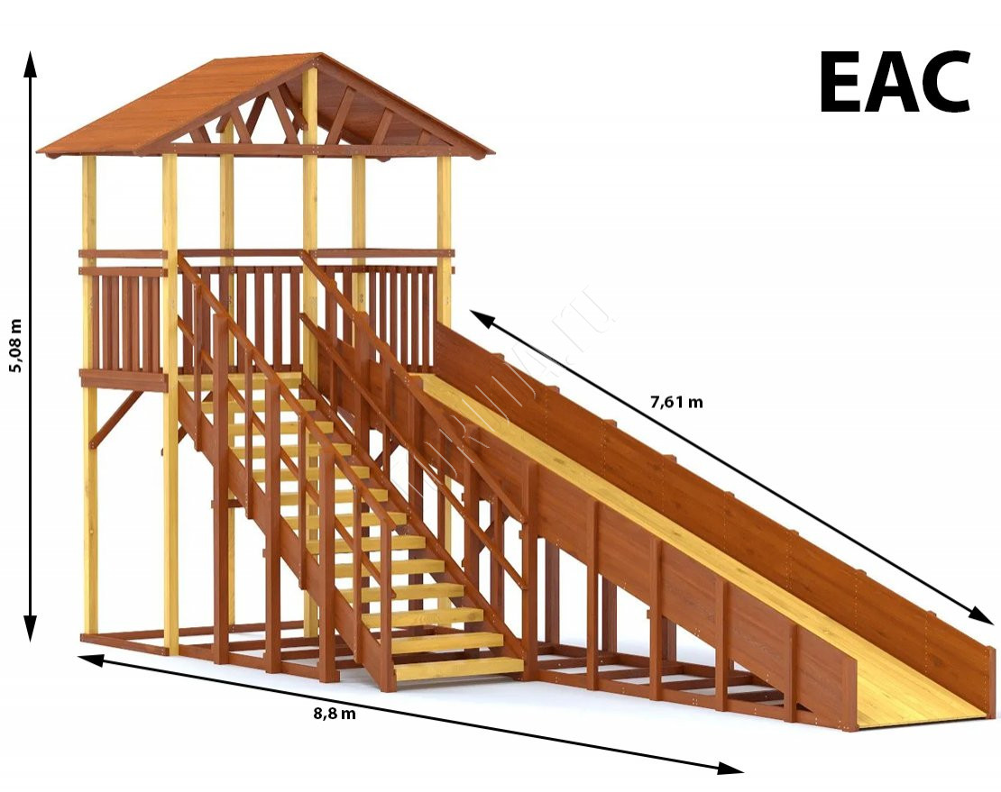 Зимняя горка TORUDA Север - 6/1 (скат 7,6 м)