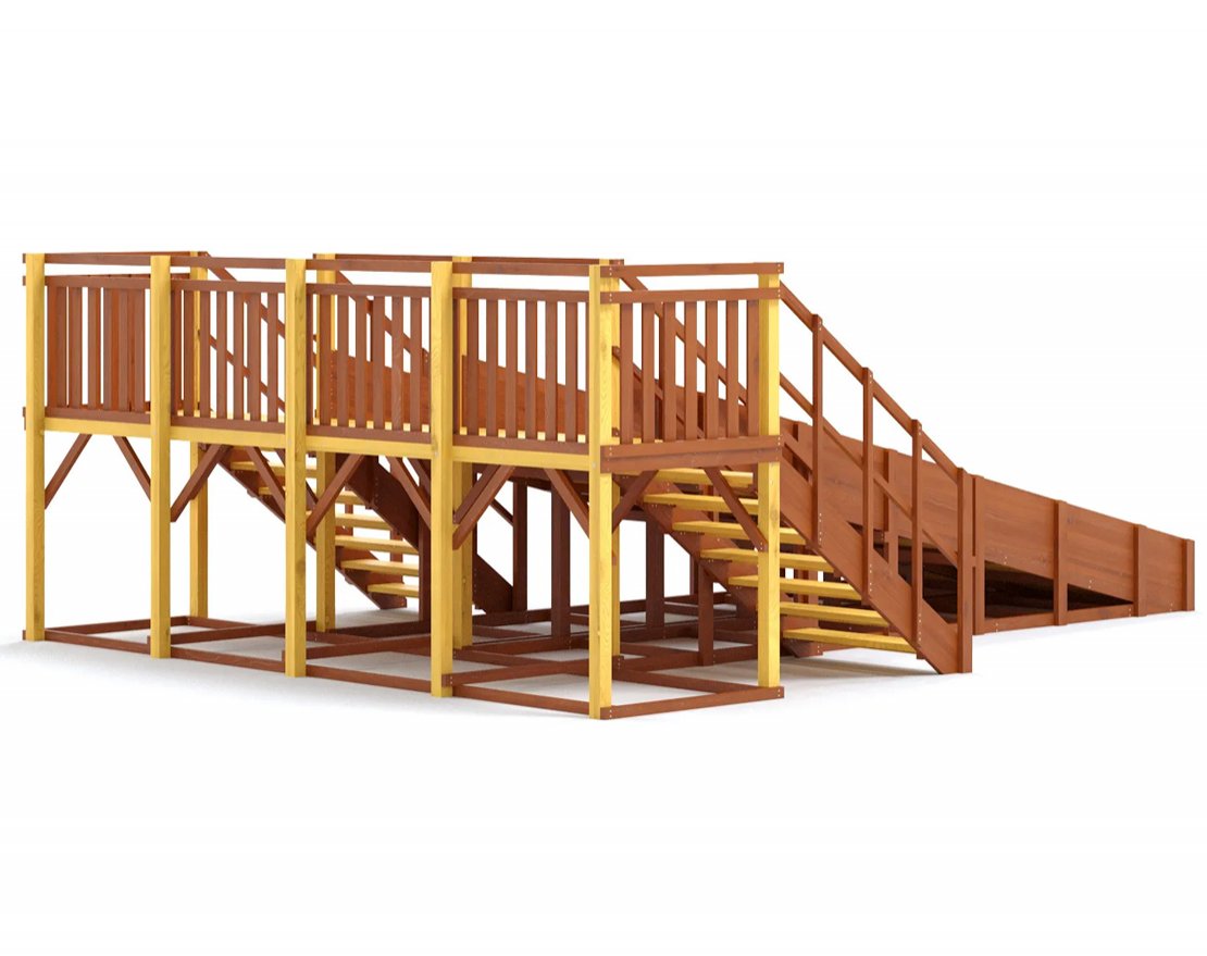 Зимняя горка TORUDA Север-4/1 (скат 6 м) - вид 4