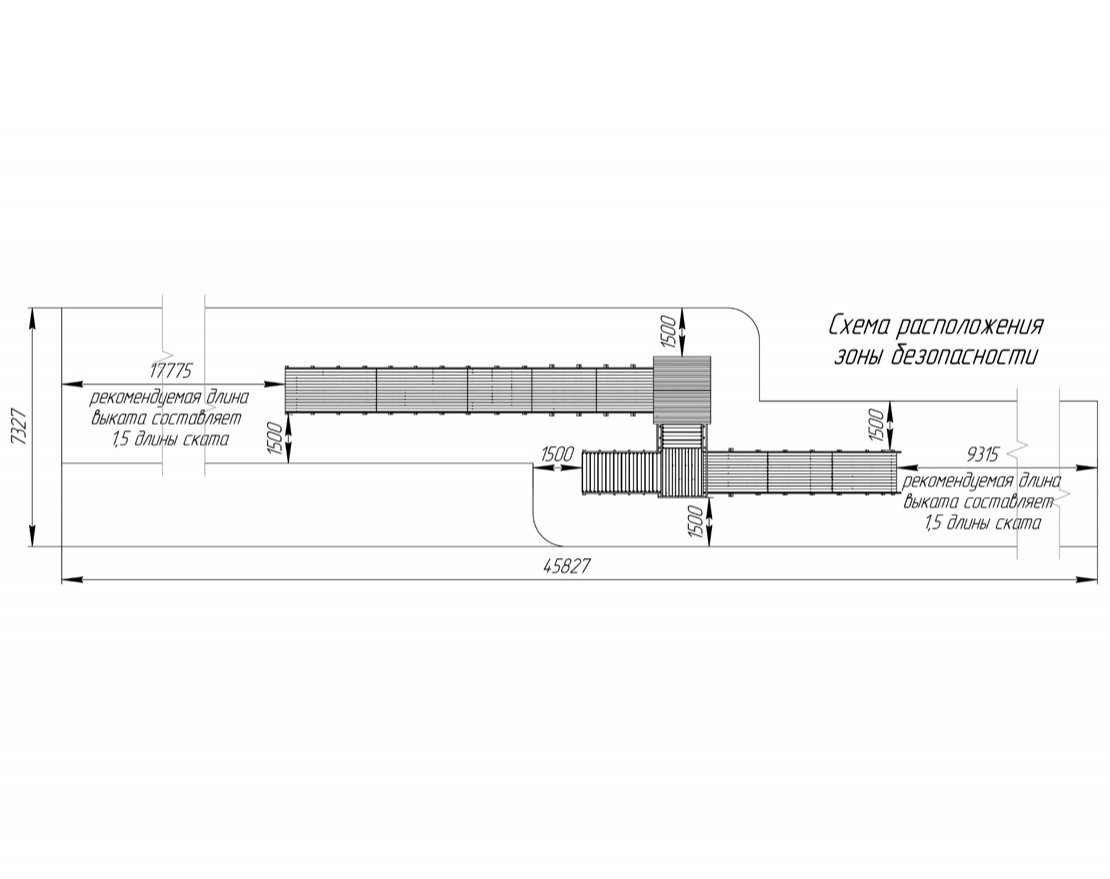 Зимняя горка TORUDA Север wood-9/3 (скат 11,85 м и 6,21 м) - вид 2